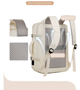 Sac à dos de voyage grande capacité avec logo personnalisé, chargement USB, sac à dos de randonnée, sac à dos d'extérieur imperméable pour ordinateur portable - Product Image 4