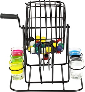 Caja de Metal para Bingo, vasos de vidrio para fiestas, juego de bebidas <span class=keywords><strong>con</strong></span> Balss - Product Image 2