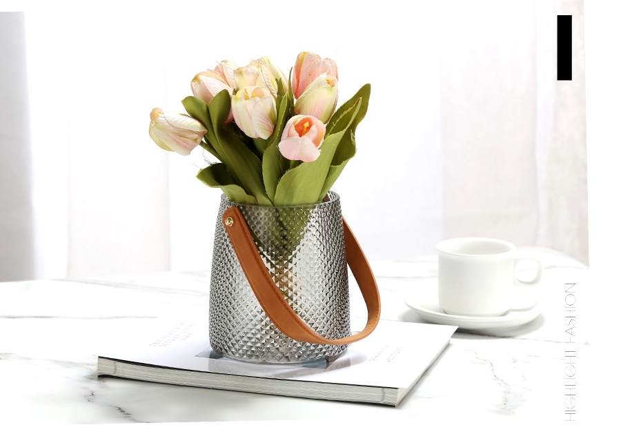 Factory Produced Wholesale Glass Flower Vase for Home Decor