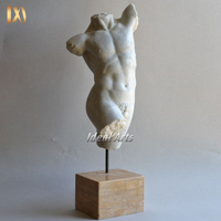 Idéal Arts Offre Spéciale Marbre Le Gaddi Torse Hellénique Statue Pierre Nu Masculin Buste Sculpture