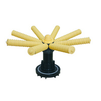 Distributeur d'eau à montage inférieur à bride de 6 pouces avec 8/16 latéraux pour système de filtration de réservoir en PRV