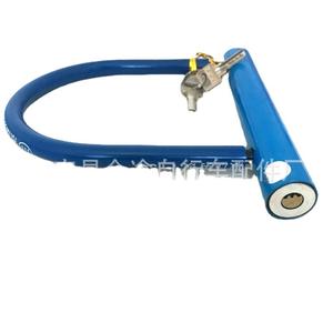 Candado para bicicleta reforzado en forma de U, metal azul, duradero, para bicicleta, motocicleta eléctrica, bicicleta de montaña - Product Image 1