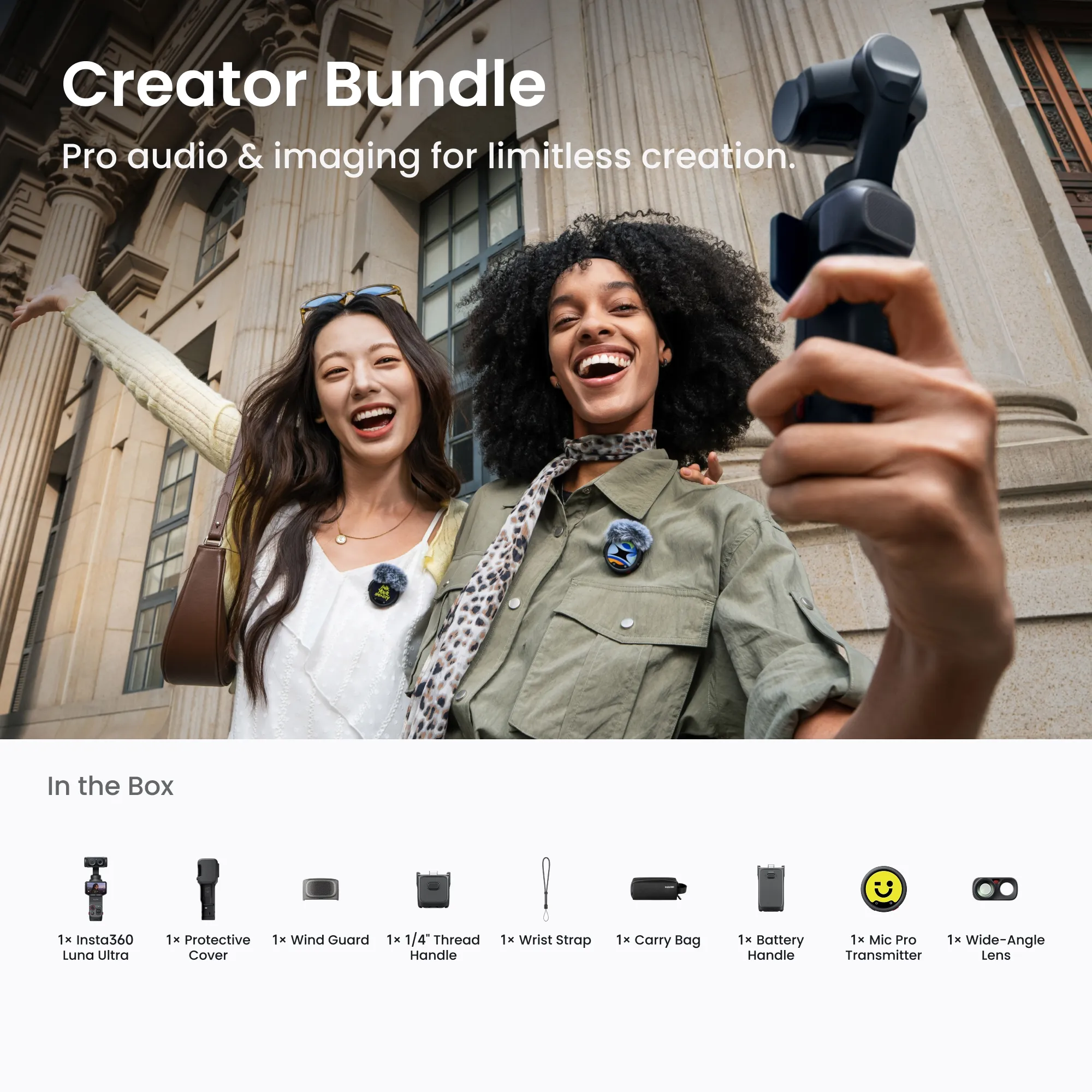 Paquete de creador Insta360 Luna Ultra