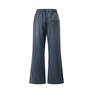 <span class=keywords><strong>Pantalon</strong></span> décontracté Asute teinté, délavé, <span class=keywords><strong>gris</strong></span>-bleu, coupe droite, avec cordon de serrage et poches, pour <span class=keywords><strong>homme</strong></span> et femme, style <span class=keywords><strong>cargo</strong></span> ample - Product Image 3