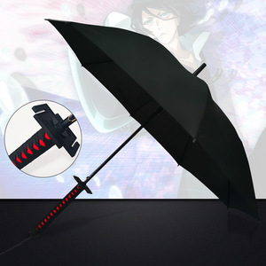 32 estilos 8 huesos verano playa sombrillas Luffy Demon Slayer <span class=keywords><strong>Uzumaki</strong></span> Belach espada arte Oile Cosplay Prop Anime paraguas largo - Product Image 5