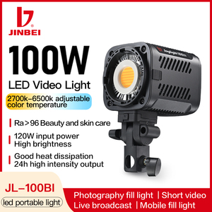 JINBEI JL100BI compatto Bi-colore LED Studio luce portatile illuminazione continua per Video e <span class=keywords><strong>YouTube</strong></span> Live Streaming - Product Image 2