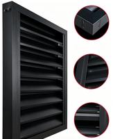 Volets en aluminium en forme de Z pour l'ombrage des façades d'hôtels en extérieur et les projets de ventilation, design moderne, respectueux de l'environnement