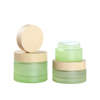 Vente en gros Bocal et bouteille en verre pour ensemble d'emballage cosmétique de soins de la peau vide personnalisé de luxe