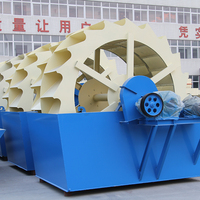 Laveuse de sable à roues Hongxing série XS 20-65 T/h avec moteur AC et lubrification à l'huile fine pour l'exploitation minière de carrières de gravier