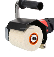Bloque Abrasivo de Fieltro de Lana Comprimida de 100 mm x 100 mm, Herramientas de Acondicionamiento de Superficies, Tambor de Pulido con Eje de Bloqueo Cruzado de 19 mm