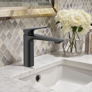 <span class=keywords><strong>Robinet</strong></span> de lavabo en laiton <span class=keywords><strong>noir</strong></span> <span class=keywords><strong>mat</strong></span> minimaliste moderne, <span class=keywords><strong>robinet</strong></span> de lavabo de salle de bain à montage sur plan, mélangeur d'eau froide et chaude, <span class=keywords><strong>robinet</strong></span> de salle de bain - Product Image 2