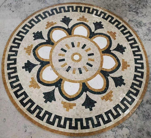 A buon mercato Fatti A Mano Naturale di Piastrelle di Arte di Figura Rotonda mattonelle di Mosaico camino di Pietra immagine mosaico di Marmo dipinti murali - Product Image 1