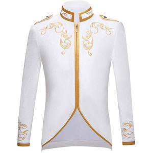 Chaqueta Medieval para <span class=keywords><strong>Hombre</strong></span>, Abrigo Bordado, Chaquetas Retro para <span class=keywords><strong>Hombre</strong></span>, Ropa Vintage, Disfraz de Príncipe <span class=keywords><strong>Rey</strong></span> para Cosplay de Halloween - Product Image 5