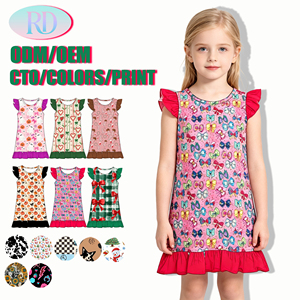 <span class=keywords><strong>Camicia</strong></span> <span class=keywords><strong>da</strong></span> <span class=keywords><strong>Notte</strong></span> in Bambù per Ragazze, Senza Maniche con Volant, Vestito <span class=keywords><strong>da</strong></span> <span class=keywords><strong>Notte</strong></span> per Bambini, Stampa Personalizzata per Feste in Casa, ODM OEM Ingrosso - Product Image 1