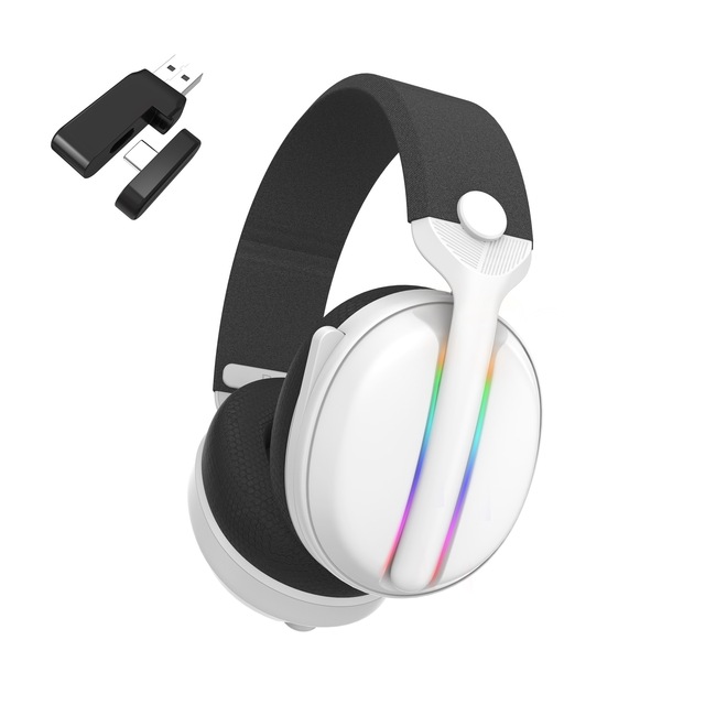 RGB 2.4G Wireless Professional Gaming Headset Waterproof Earphones with Mic Gamer Helmet for PS4 Xbox