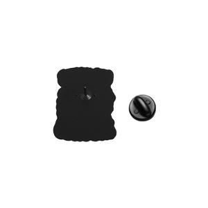 دبوس زينة بتصميم كرتوني عتيق على شكل جمجمة وقطة بعبارة 'لا للذعر' و'كل شيء ديسكو' بتصميم غريب مطلي بالمينا - Product Image 5