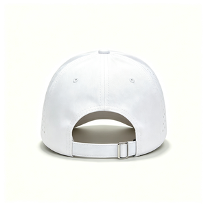 Gorra de Béisbol de 5 Paneles Perforada con Corte Láser, Secado Rápido, Transpirable, Visera Curva, Deportiva, para Correr, Blanca, Ligera, Unisex - Product Image 3