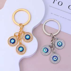 Nuevo Llavero Kingtai de Metal Vintage con Diamantes y Ojo <span class=keywords><strong>del</strong></span> <span class=keywords><strong>Diablo</strong></span>, Ligero, para Teléfono Móvil y Bolso, con Foto Digital, para Comercio Transfronterizo - Product Image 3