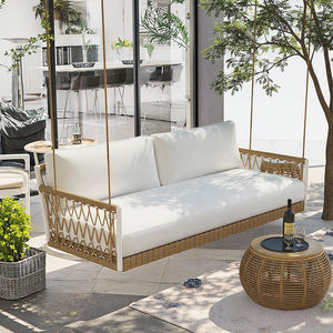 Hoogwaardige touwgeweven hangmat voor buitenmeubilair, binnenplaats, tuin, terras, hotel, geschikt voor 3 personen, 3-6 jaar - Product Image 1