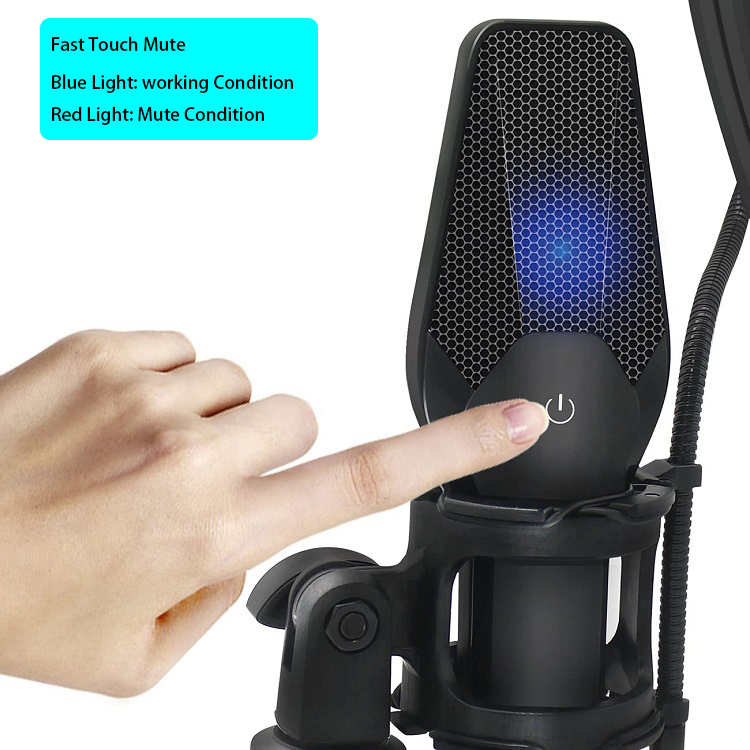 Professional Condenser Recording Studio Mic Chatting Live Broadcasting Microphone Gaming Podcasting Microphone