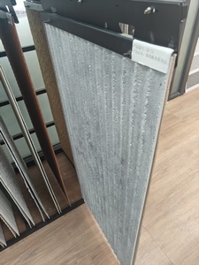 Revêtement mural flexible en porcelaine gris <span class=keywords><strong>ciment</strong></span> ondulé moderne MCM, carreaux cannelés rythmiques pour façade architecturale industrielle - Product Image 5