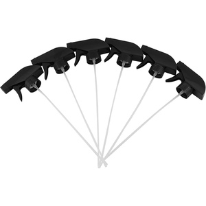 28mm Black Plastic Trigger Hand Pump <b>Water</b> Mist Trigger <b>Sprayer</b> PET Bottle Spray Head - Product Image 1