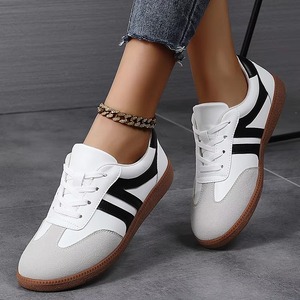 Nouvelles Chaussures Décontractées Plates Vulcanisées Légères pour Femmes 2025 – Confortables, Antidérapantes, en PU, Rehaussantes - Product Image 2