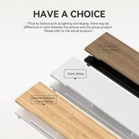 JQ étagère de bureau en bois organisateur de rangement avec téléphone support de tablette support de moniteur double support de moniteur pour bureau