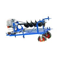 Foreuse rotative à essence AJZN, profondeur maximale 100 m, machine de forage agricole pour sols avec moteur, facile à utiliser