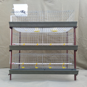 Sıcak satış h tipi 3/4 katlı Broiler hayvan pil tavuk kafesi boyut kanatlı çiftlik için 1000 tavuk Broiler kafes - Product Image 3
