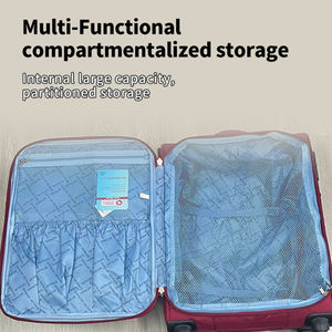 Valise de voyage légère en nylon, grande capacité, imperméable, bagage cabine 20 pouces, bagage étudiant 24 pouces avec rangement extensible - Product Image 2