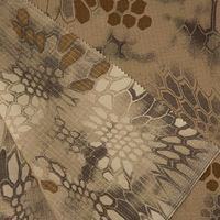 Uniforme camouflage NY/CO imprimé personnalisé en nylon/coton Vestes en tissu camouflage grain de pythons Ripstop Sacs en textile manufacturé