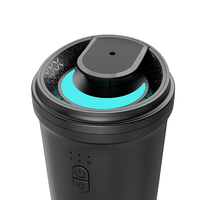 Diffuseur d'huiles essentielles ultrasonique en forme de tasse 10 ml, faible bruit 36 dBA, rechargeable Type-C, bouton tactile, pour maison et voiture, personnalisable OEM