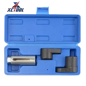 XCTOOL 3 Buah Soket Sensor Oksigen 6 Titik Kunci Pas 1/2 "dan 3/8" Drive 7/8 "22Mm 3 Buah Soket Sakelar Sensor Oksigen Universal XC2581