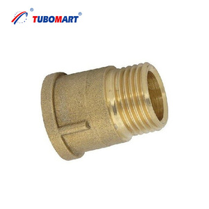 Raccords d'extension en laiton plaqué haute pression TUBOMART 1/2'' 3/8'' 1'' – Rallonges de robinet longues - Product Image 1