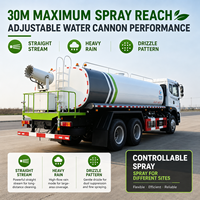 Camion-citerne d'arrosage 6x4 Dongfeng T5 20000L, véhicule de pulvérisation vert, camion-citerne d'irrigation et de lavage routier Yuchai 270HP