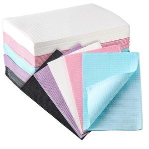 Baberos Dentales Coloridos Ecológicos, Impermeables, Absorbentes, de 3 Capas, Desechables, para Cirugía Médica - Product Image 1