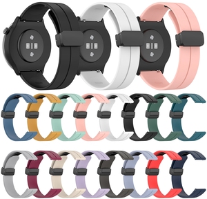 Correa de reloj inteligente de silicona negra de 20mm, 16 colores, botón plegado magnético, correas para Huami Amazfit <span class=keywords><strong>GTR</strong></span> <span class=keywords><strong>Mini</strong></span> - Product Image 6