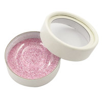 Boîte à cils magnétiques personnalisable à marque privée, conteneur cylindrique cosmétique vide, blanc, rose, noir, pailleté, variété de couleurs
