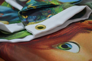 Chine Usine Personnalisé Polyester Broderie Mince Ligne Bleue USA Drapeau National Drapeaux En Nylon - Product Image 4