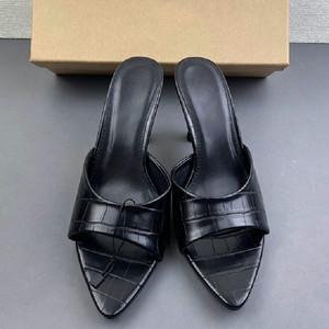 <span class=keywords><strong>Mules</strong></span> élégantes à talon aiguille et bout pointu pour <span class=keywords><strong>femme</strong></span>, sandales ouvertes confortables pour le bureau et les occasions festives - Product Image 2