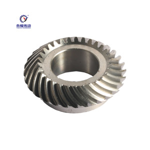 Engrenage conique hélicoïdal en acier, droit, pour boîte de vitesses à 90 degrés, angle droit, usinage sur mesure OEM G19 - Product Image 1