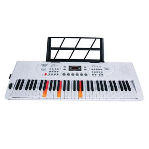 Piano électronique 61 touches, <span class=keywords><strong>clavier</strong></span> en plastique portable pour adultes, enfants, débutants, rechargeable par USB avec 100 rythmes et 16 sons - Product Image 2