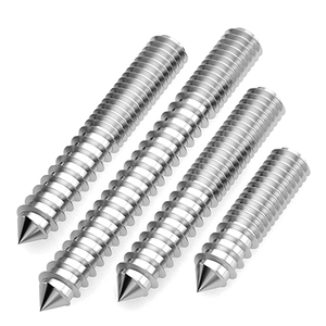 Tornillo de acero inoxidable 304 métrico doble para colgar en madera, perforador metálico de rosca <span class=keywords><strong>sin</strong></span> <span class=keywords><strong>fin</strong></span> para ojales de grado industrial - Product Image 2