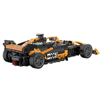 BigWheel - Juego de Construcción de Bloques de ABS Educativo Personalizado de 732 Piezas, Escala 1:14, Transformable 2 en 1, Coche de Carreras F1 (de Retroceso), Transporte