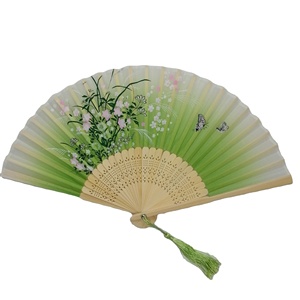 Éventail en bambou personnalisé de 21 cm avec impression couleur intégrale pour cadeau promotionnel - Product Image 2