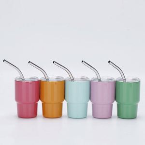 100pcs/ctn US Warehouse Stocked <b>Mini</b> 3oz Shotglass Tumbler Cup <b>Shot</b> <b>Bottle</b> for Children Stainless Steel Beer Mug - Product Image 4