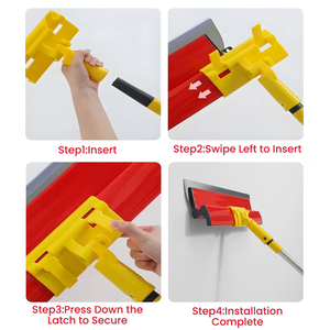 <span class=keywords><strong>Ensemble</strong></span> de 6 lames de raclage pour cloisons sèches en acier inoxydable de qualité industrielle, populaire, pour la décoration murale en DIY, OEM/ODM disponible - Product Image 5