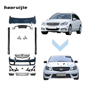 Kit de conversion style <span class=keywords><strong>C63</strong></span> <span class=keywords><strong>AMG</strong></span> pour <span class=keywords><strong>Mercedes</strong></span>-Benz W204 <span class=keywords><strong>2011</strong></span>-2014 pour C200 C260 C300, ajustement OEM sans découpe - Product Image 1
