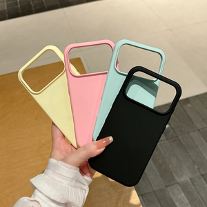 Funda de silicona líquida de Color caramelo para <span class=keywords><strong>iPhone</strong></span> 17 Air 16E 16 15 14 Plus 13 12 Pro <span class=keywords><strong>Max</strong></span> 11 Xr X <span class=keywords><strong>Xs</strong></span>, funda suave y sedosa a prueba de golpes - Product Image 2
